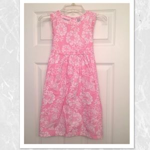 Pink and white flower dress!